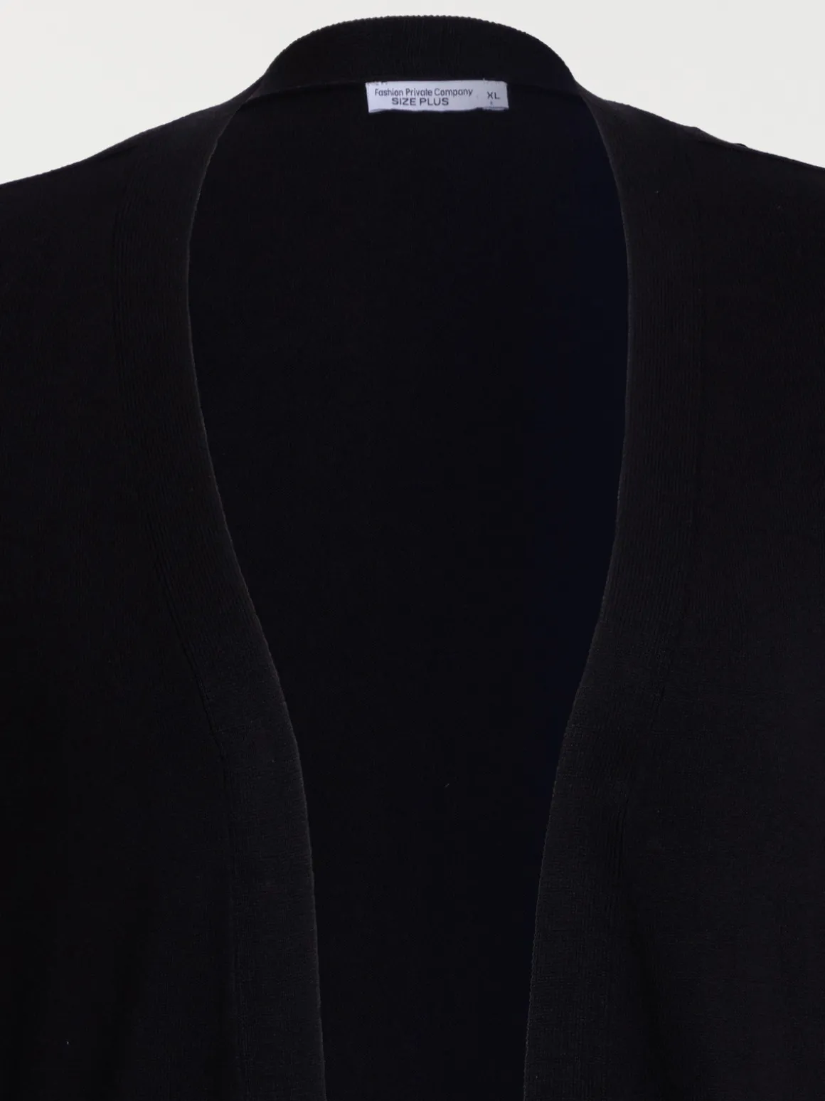 Gilet noir grande taille femme