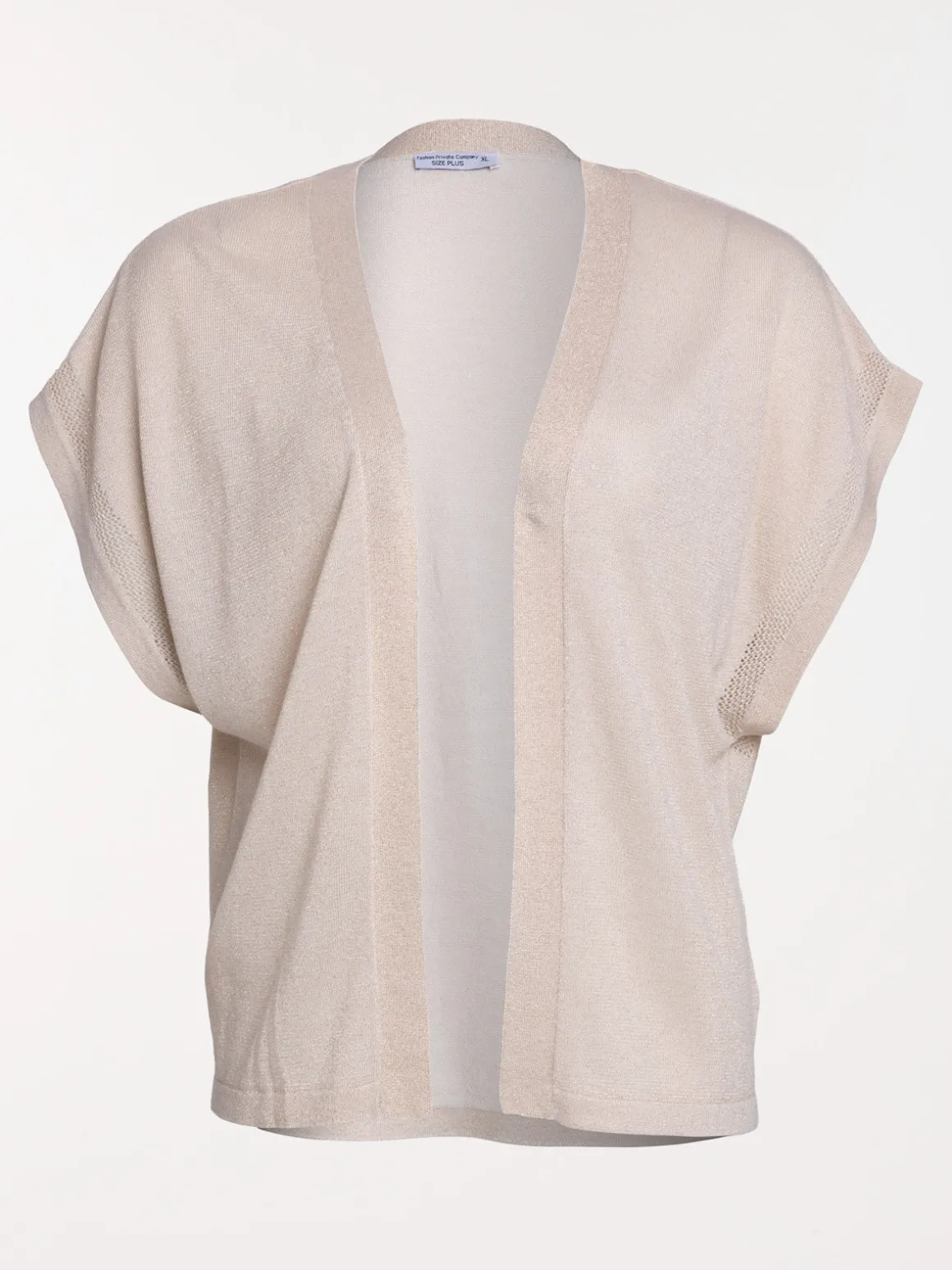 Gilet ouvert grande taille femme