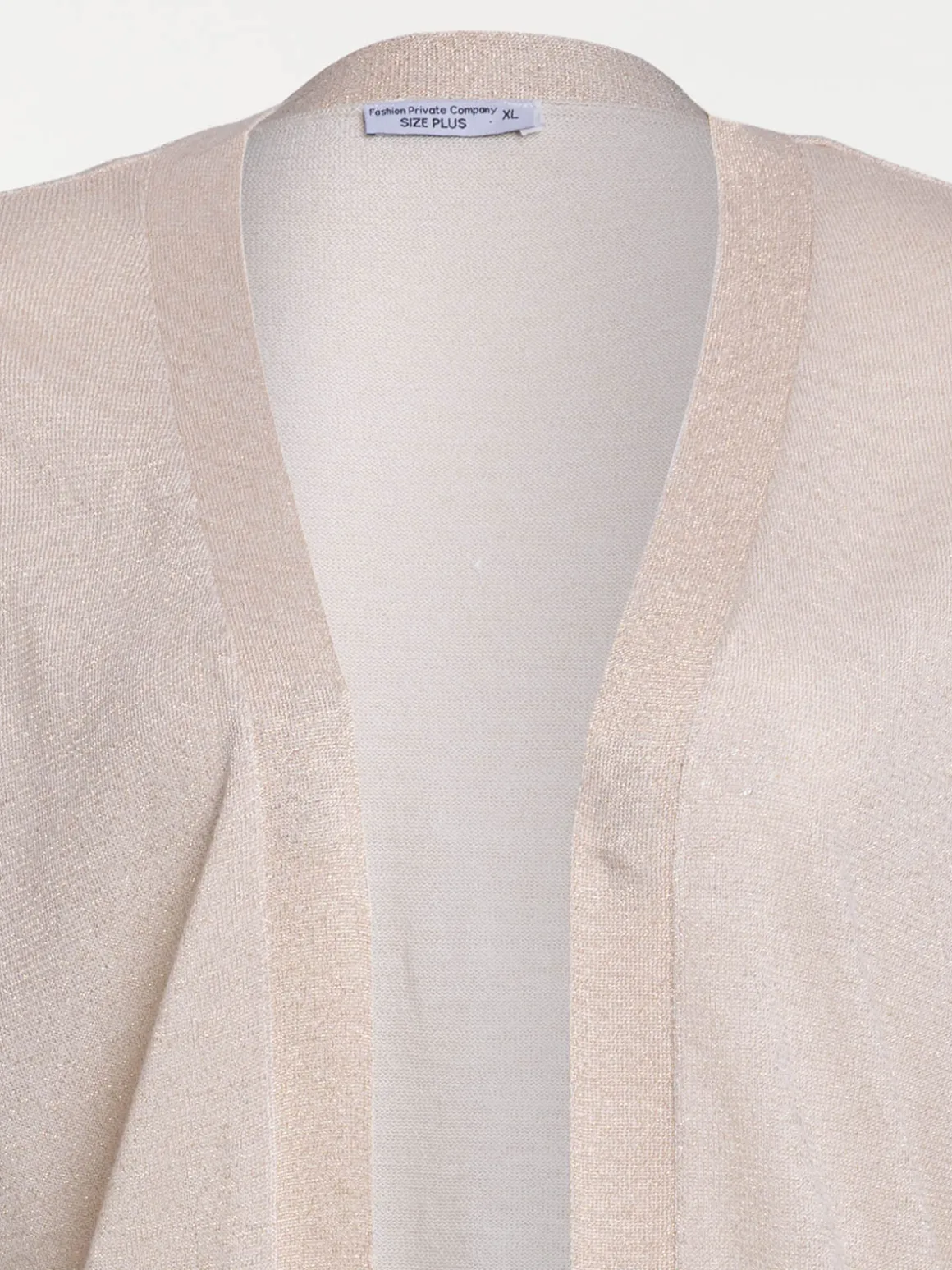 Gilet ouvert grande taille femme