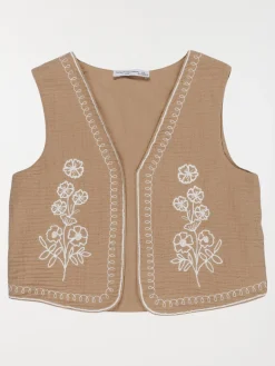 Gilet sans manches brodé fille (3-12A)