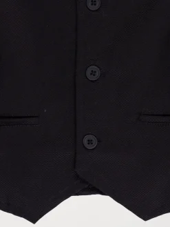 Gilet sans manches noir garçon (3-12A)