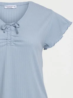 Haut de pyjama ciel grande taille femme