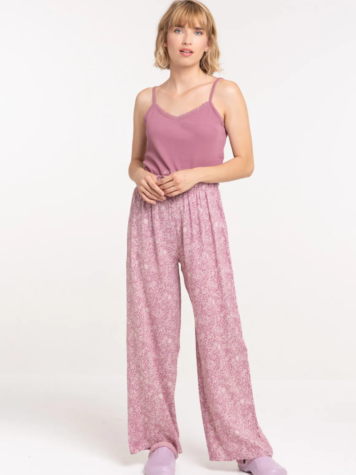 Haut de pyjama violine femme