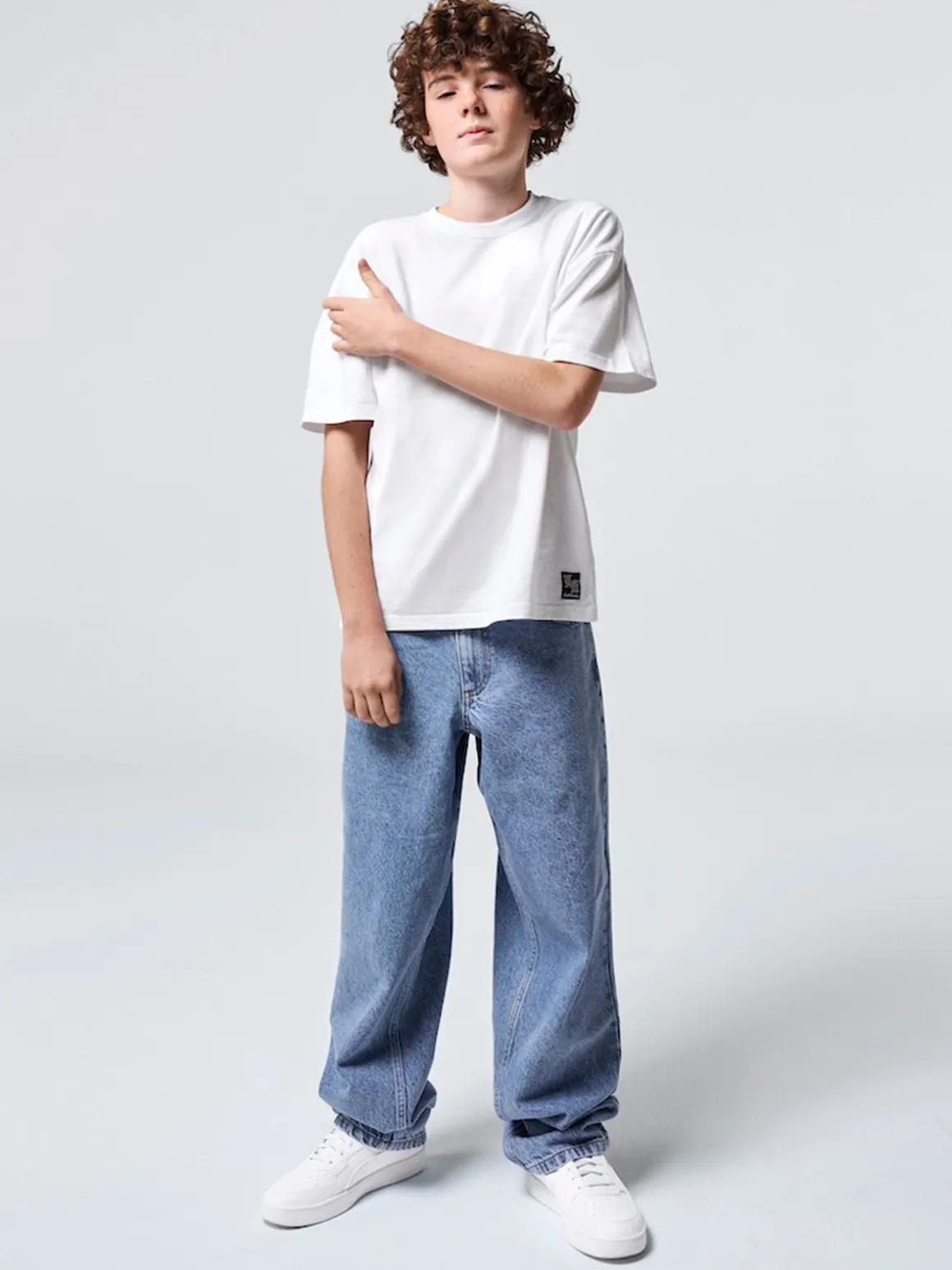 Jean baggy double stone garçon (XXS-M)