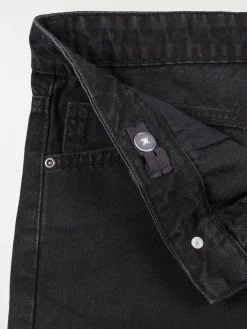 Jean baggy noir bleach garçon (XXS-M)