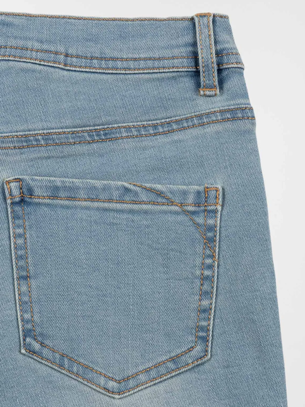 Jean bleached boutonné fille (XXS-M)