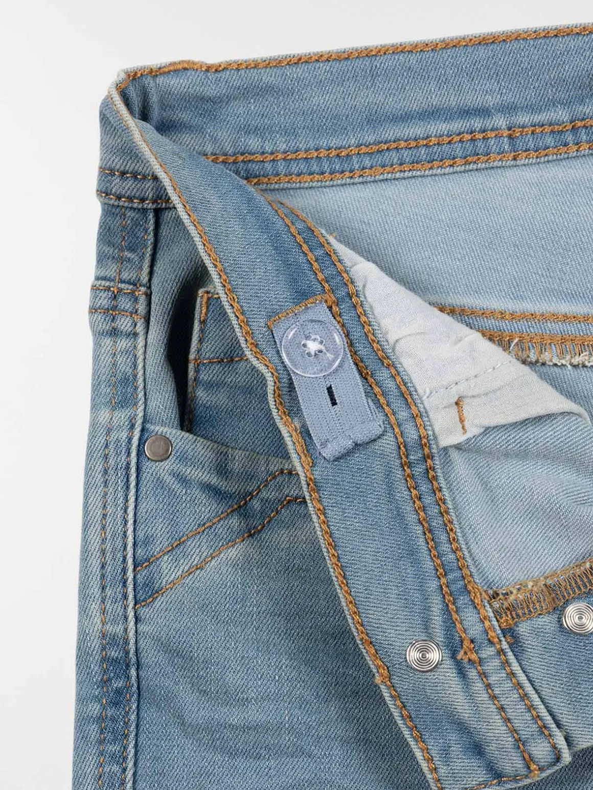 Jean bleached boutonné fille (XXS-M)
