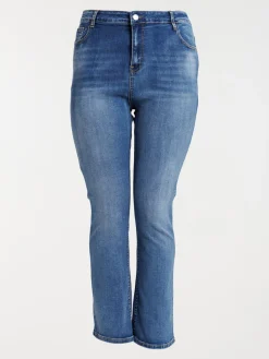 Jean bootcut stone grande taille femme