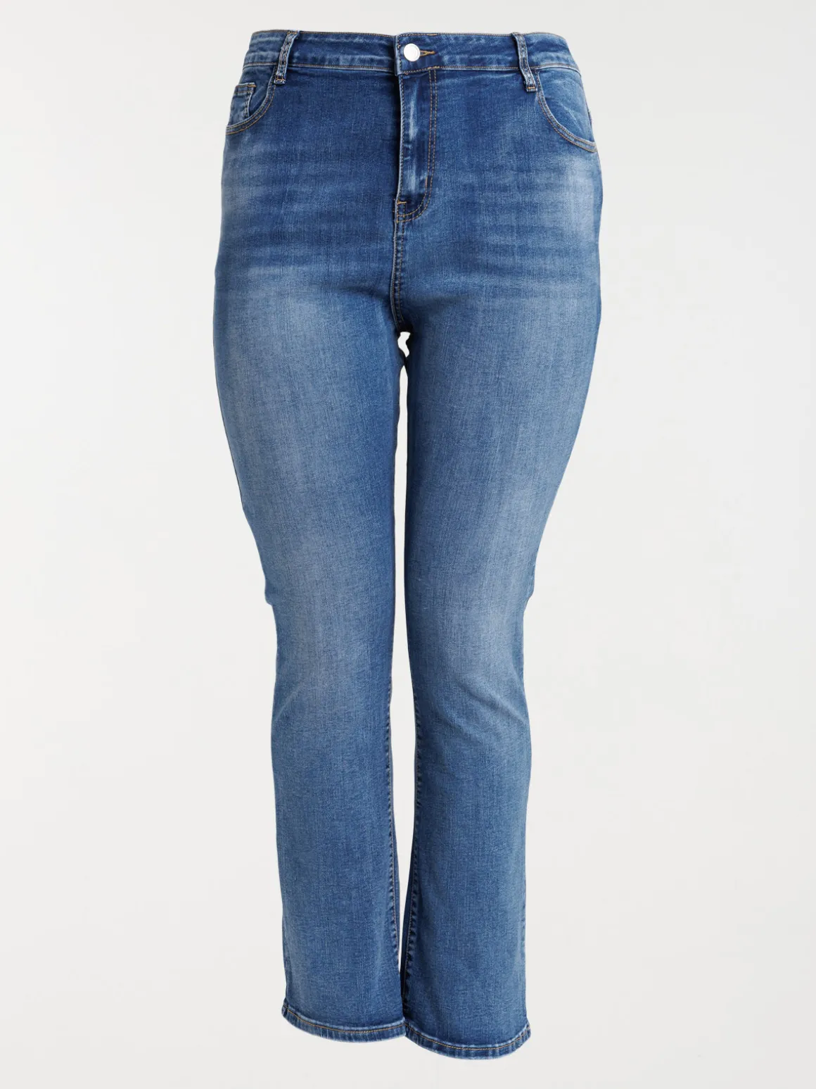 Jean bootcut stone grande taille femme