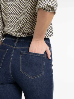 Jean brut taille haute skinny femme