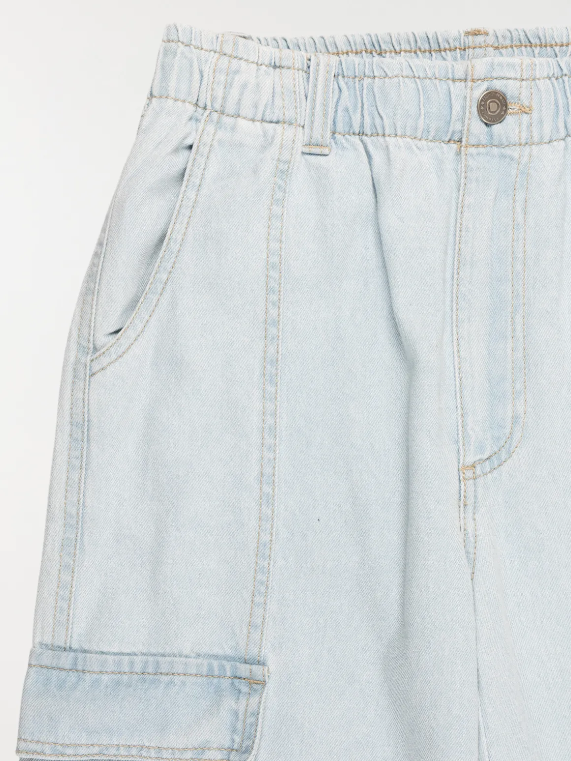 Jean cargo large fille (XXS-M)