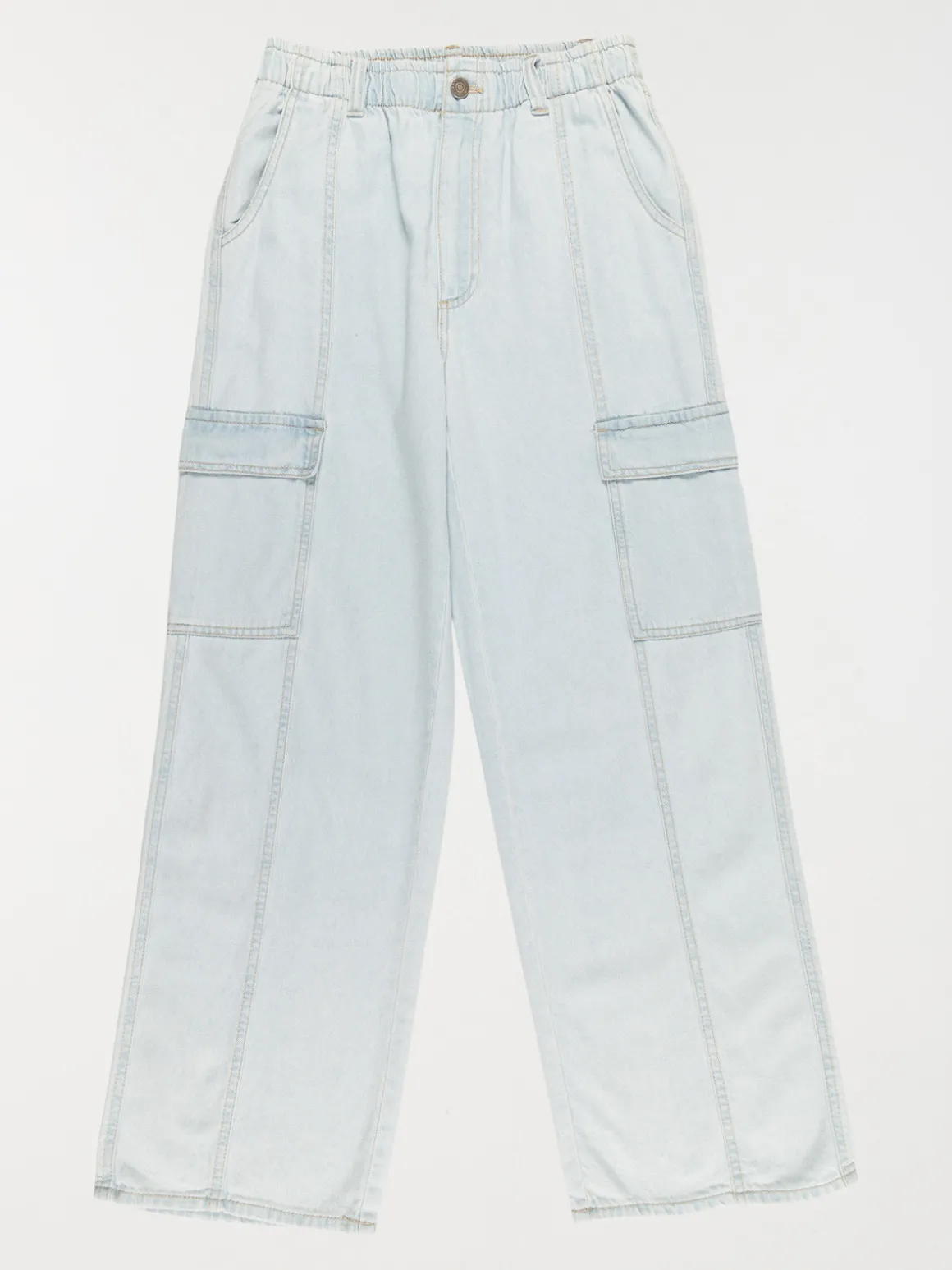 Jean cargo large fille (XXS-M)