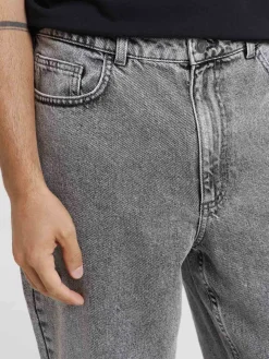Jean coupe regular gris homme