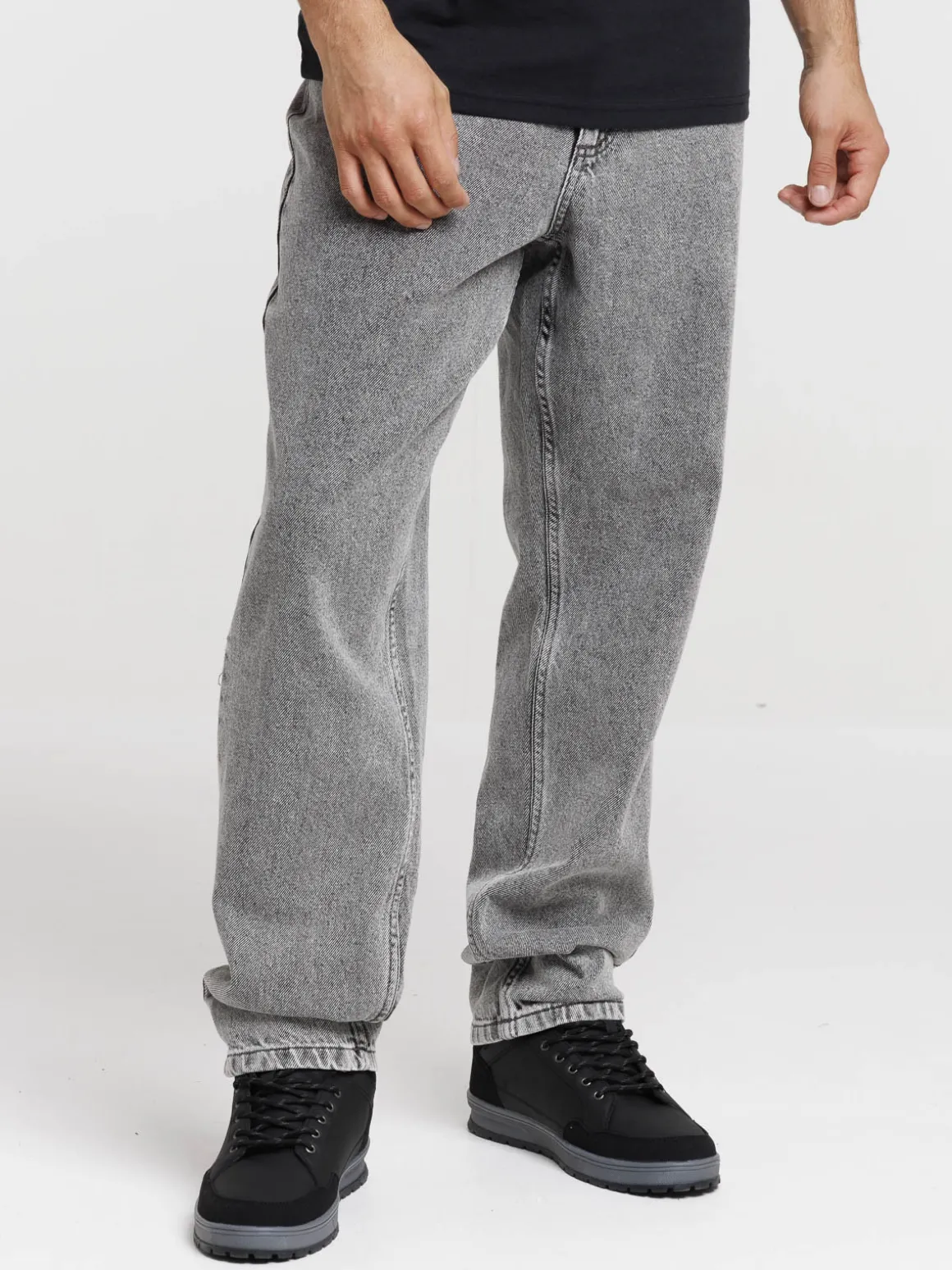 Jean coupe regular gris homme