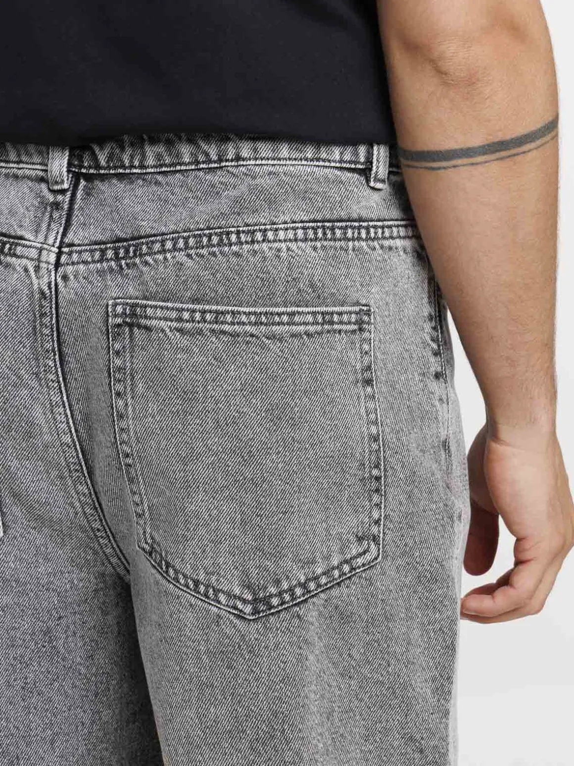 Jean coupe regular gris homme