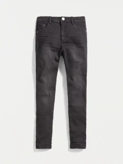 Jean fille taille haute noir (10-16A)