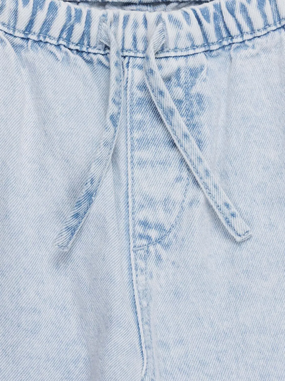 Jean fille wide leg bleach denim (3-12A)
