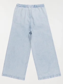 Jean fille wide leg bleach denim (3-12A)