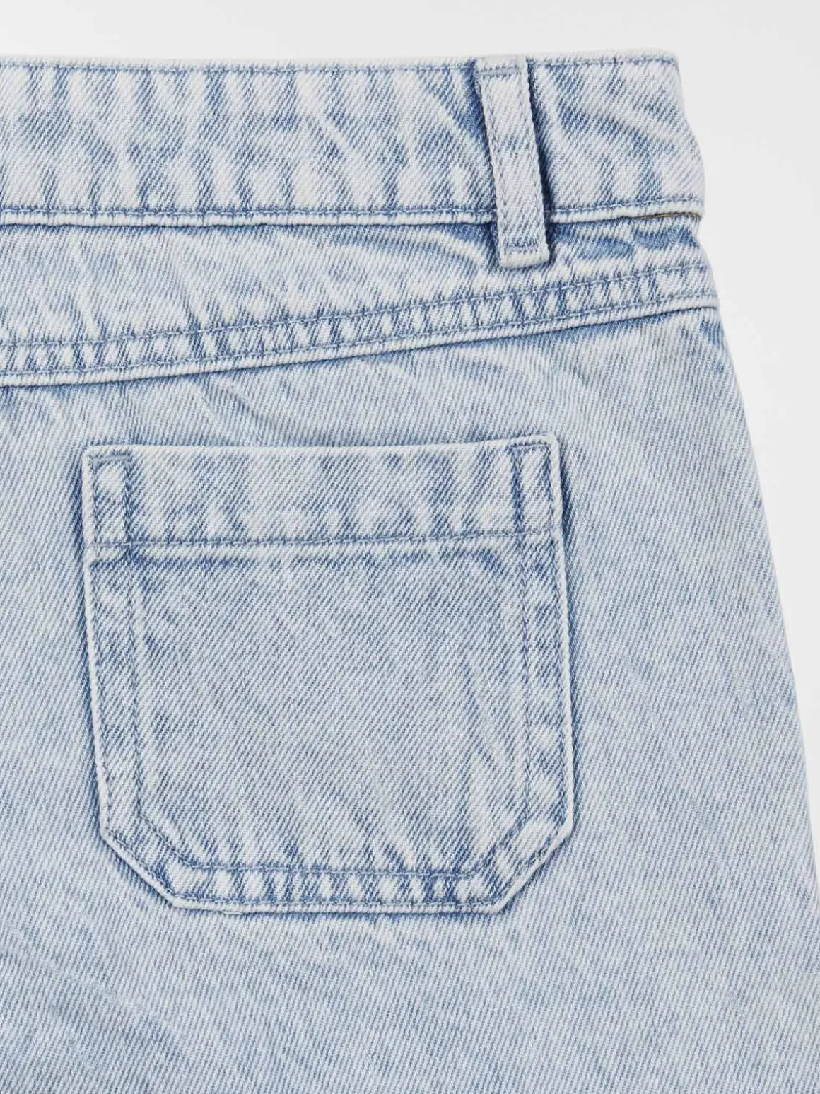 Jean fille wide leg cargo (3-12A)
