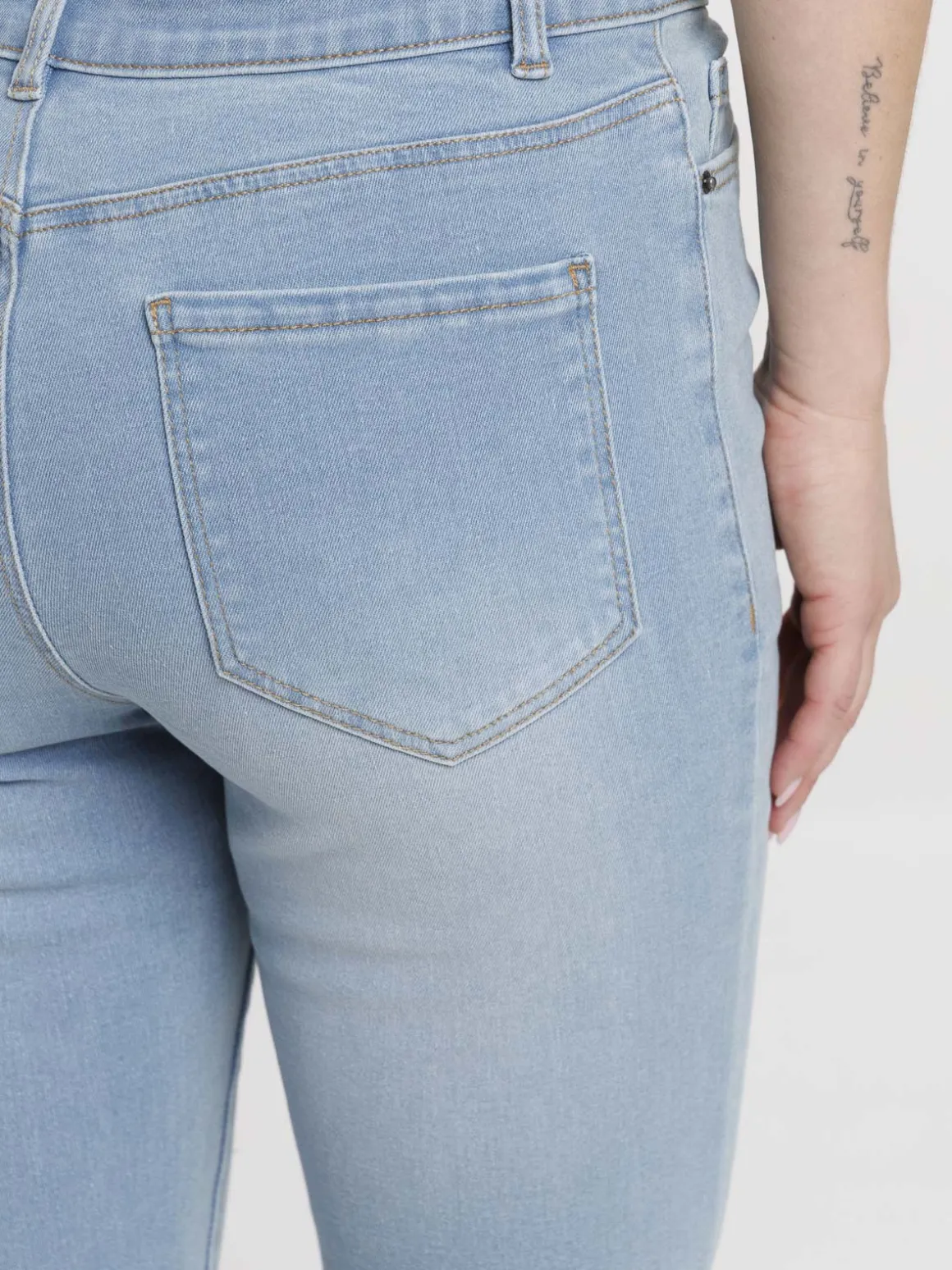 Jean flare bleached femme