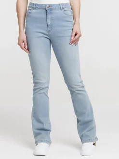 Jean flare bleached femme