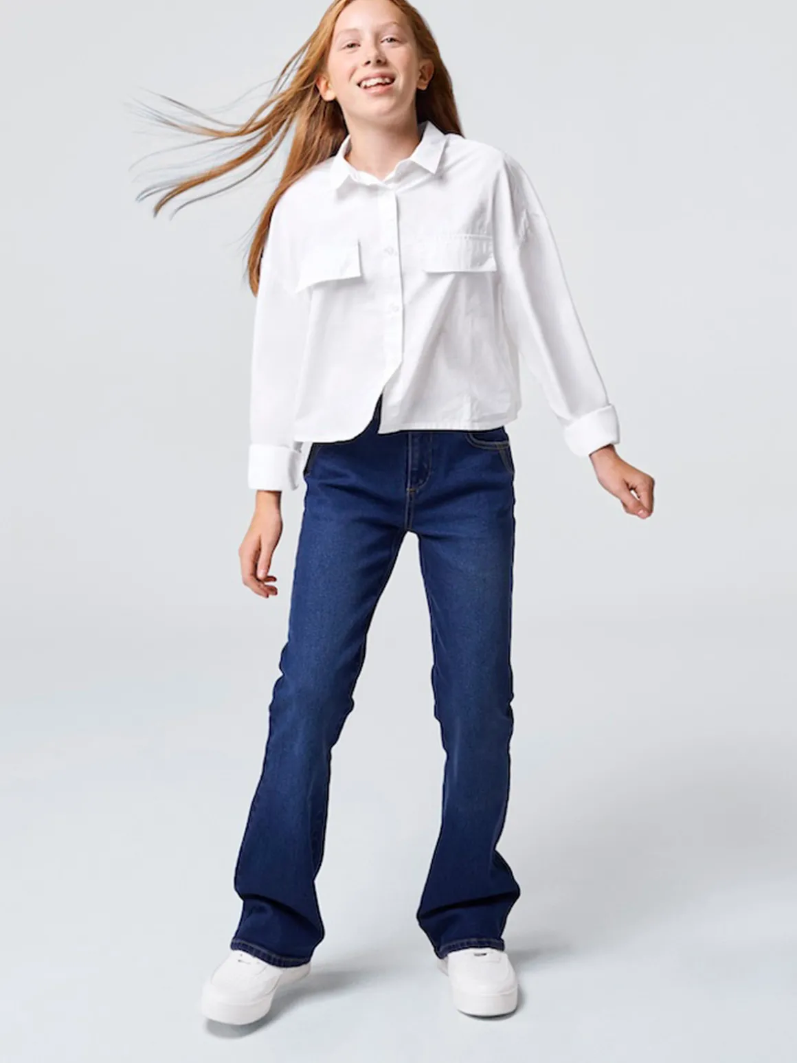 Jean flare brut fille (XXS-M)