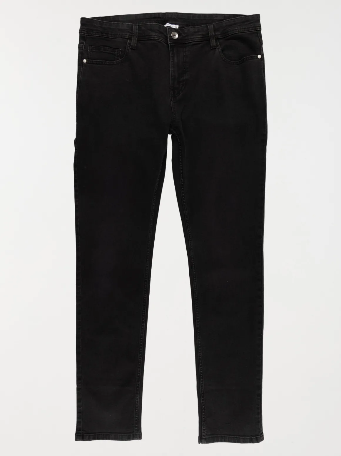 Jean noir slim grande taille homme