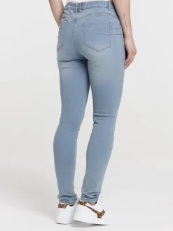 Jean push up skinny bleached femme