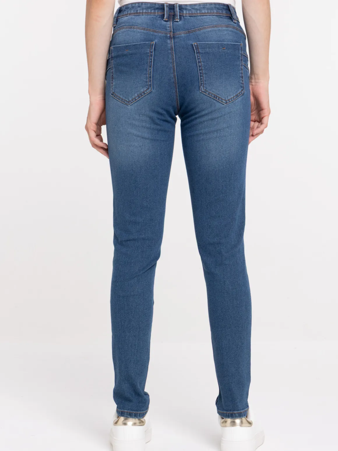 Jean push up skinny stone femme