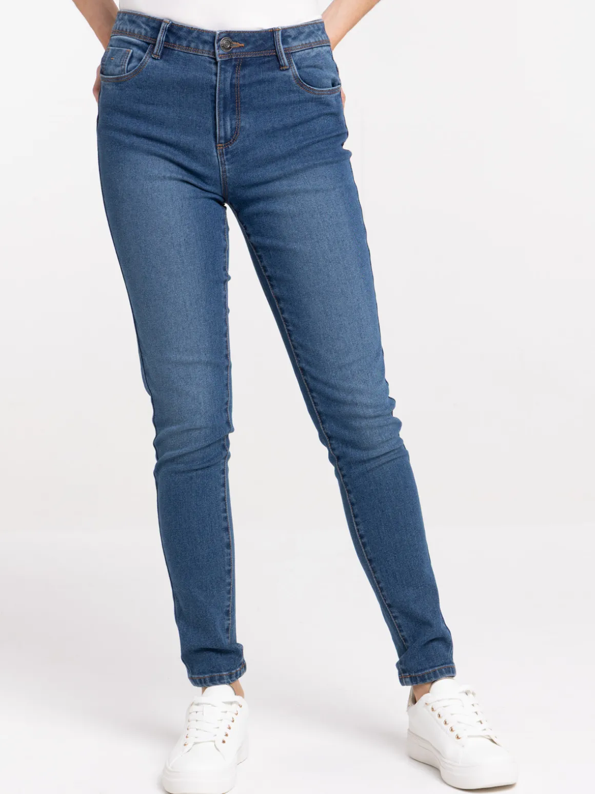 Jean push up skinny stone femme