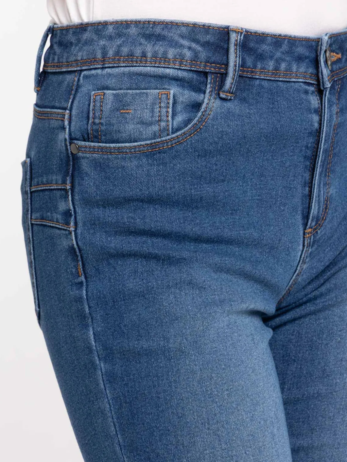 Jean push up skinny stone femme
