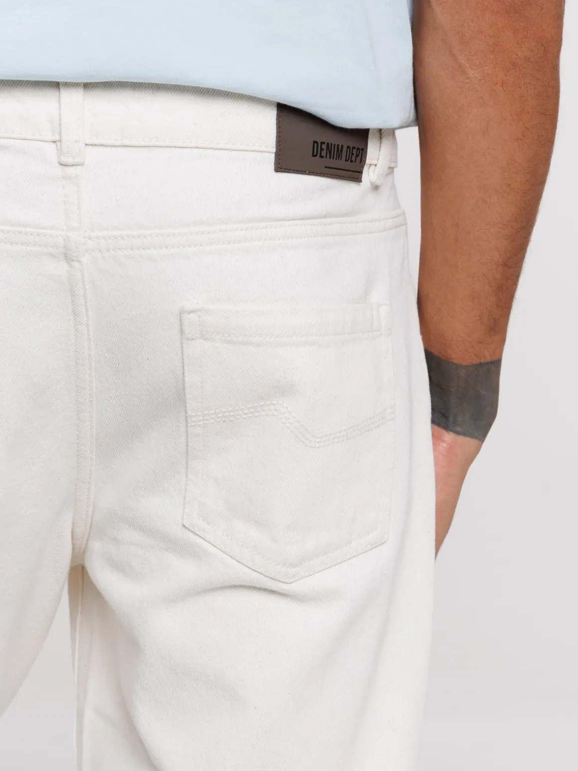 Jean regular homme coloris ivoire