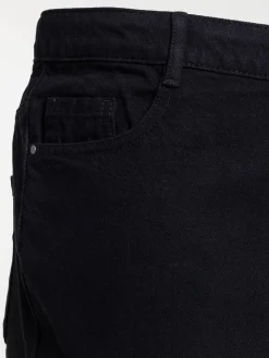 Jean regular noir grande taille femme