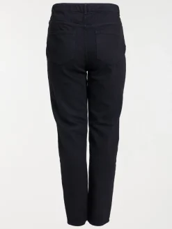 Jean regular noir grande taille femme