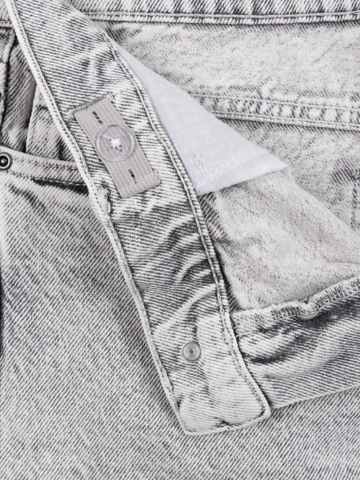 Jean relaxed gris bleach garçon (XXS-M)