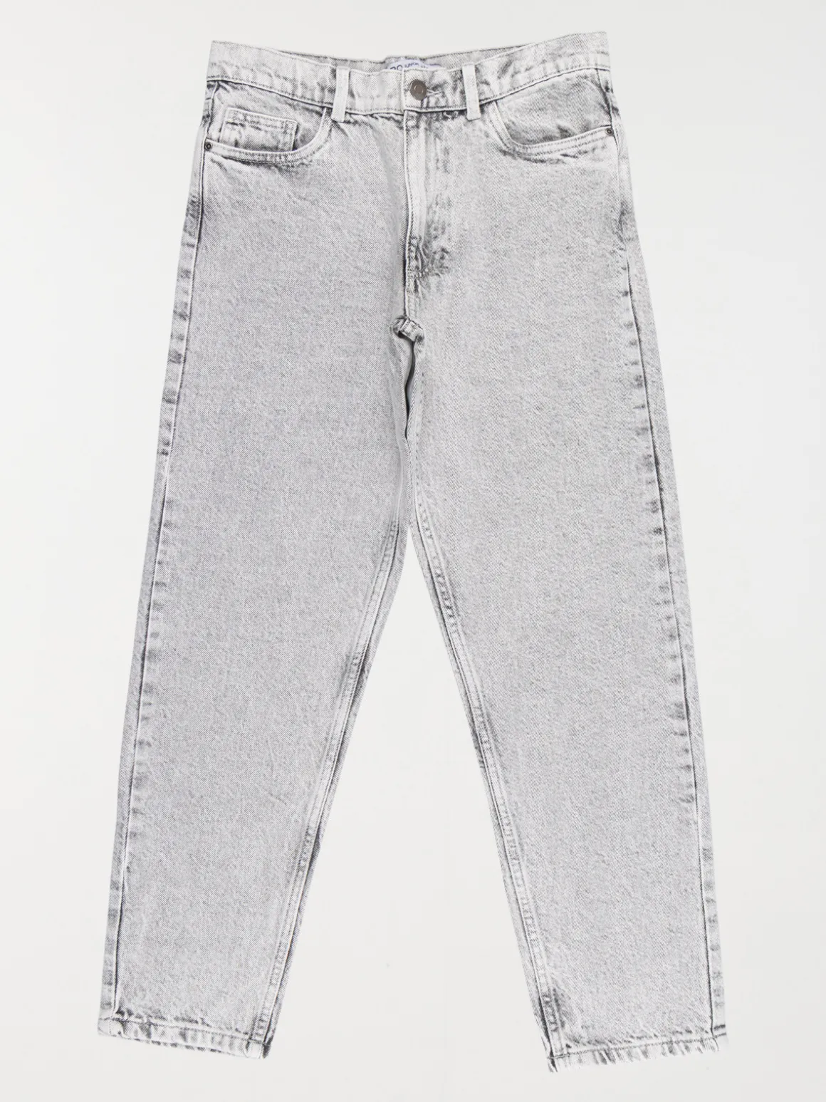 Jean relaxed gris bleach garçon (XXS-M)