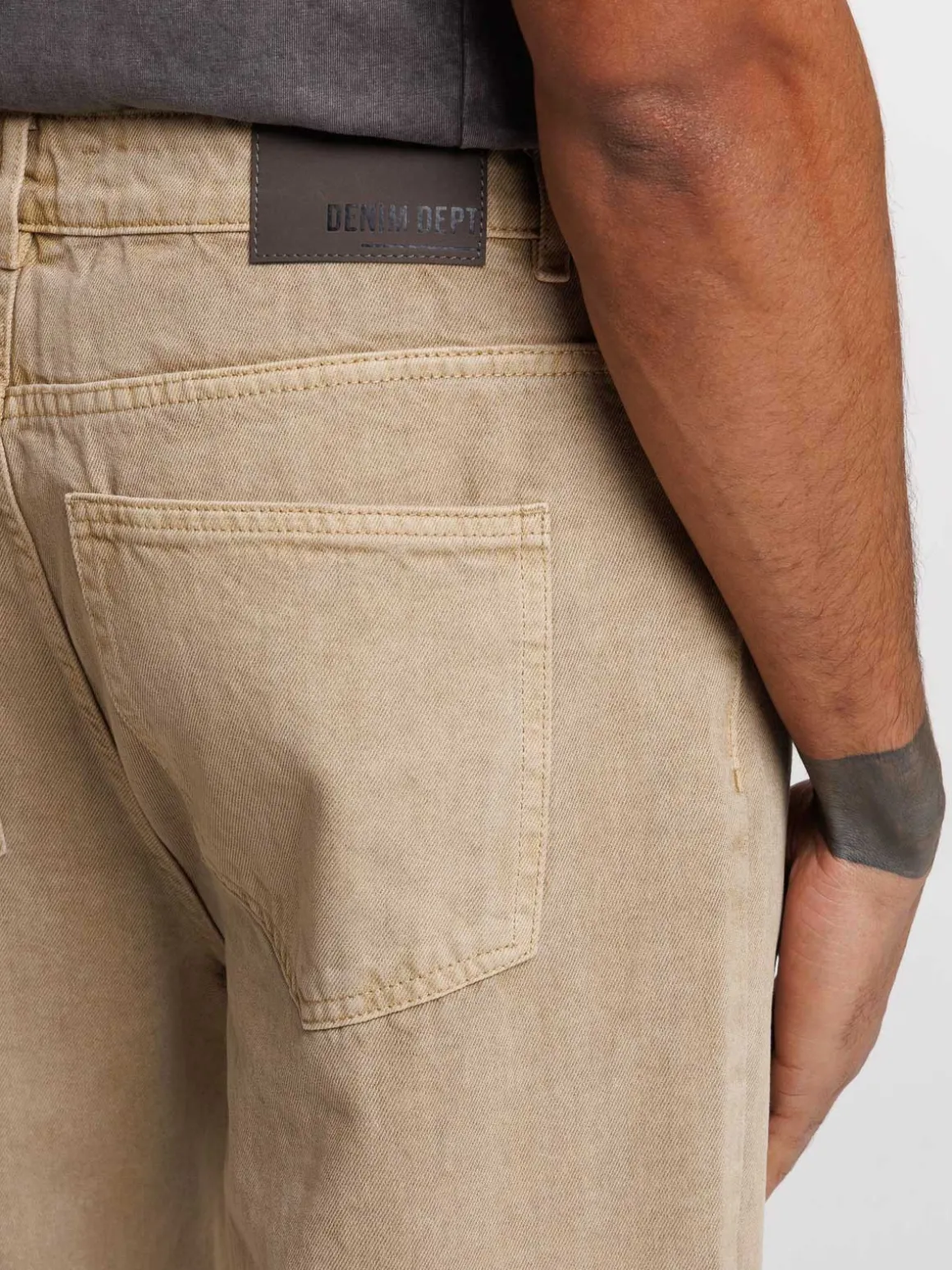 Jean relaxed light camel homme