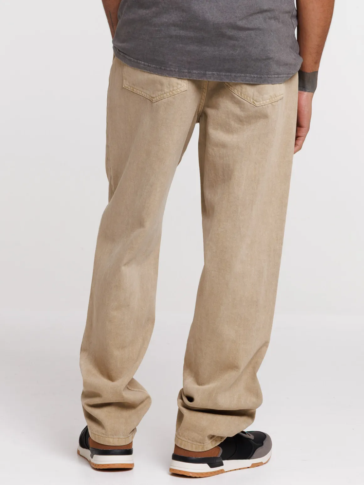 Jean relaxed light camel homme