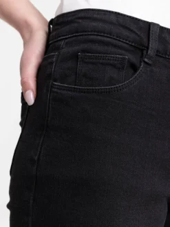 Jean skinny 7/8 noir femme