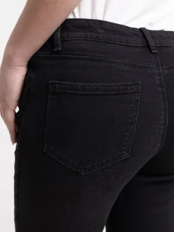 Jean skinny 7/8 noir femme