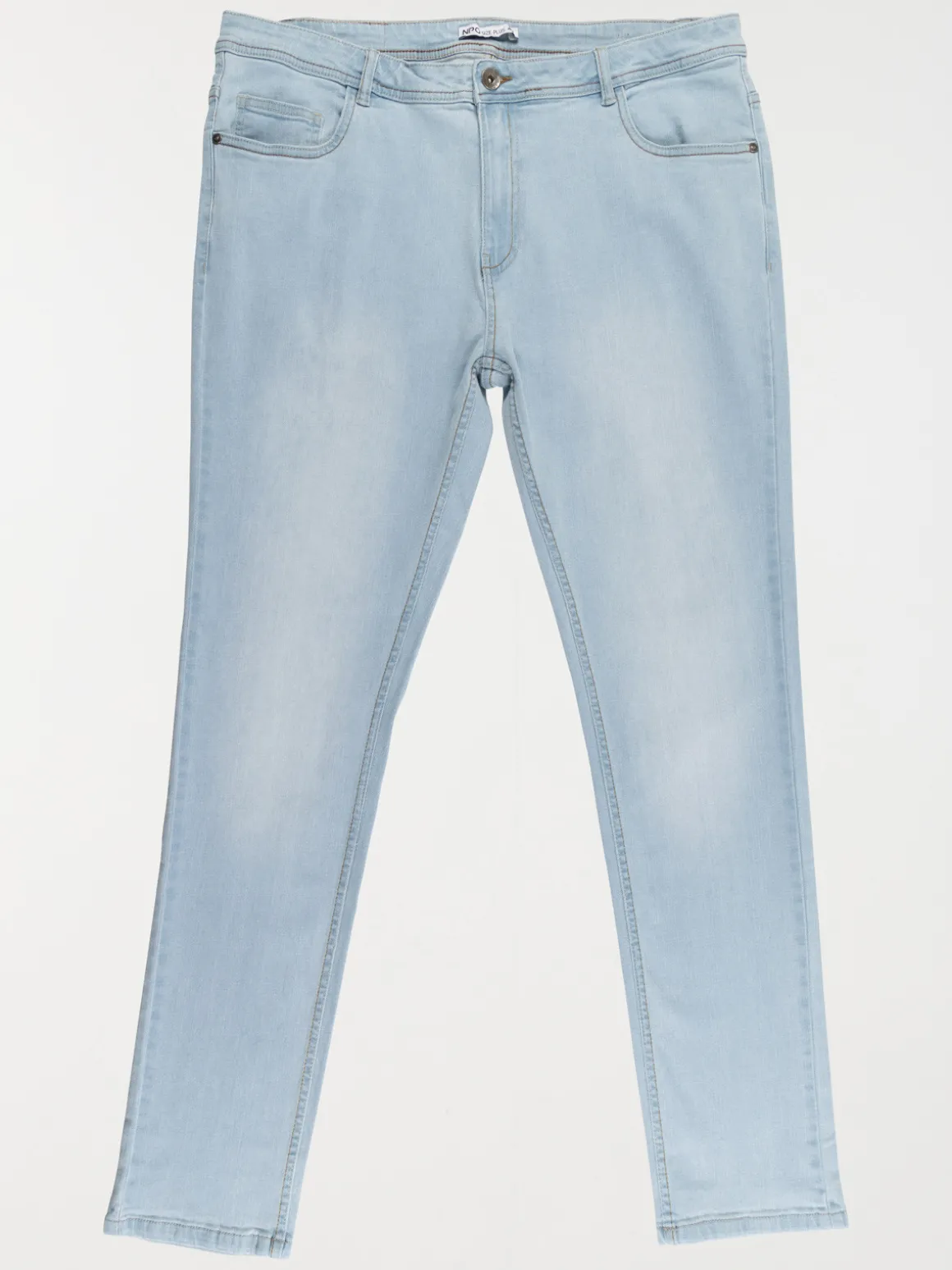 Jean slim bleached homme grande taille