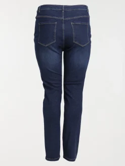 Jean slim brut grande taille femme