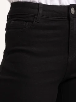 Jean slim noir femme