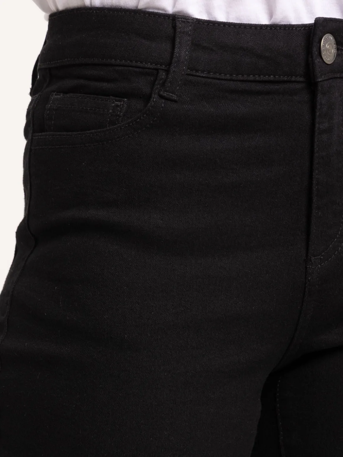 Jean slim noir femme