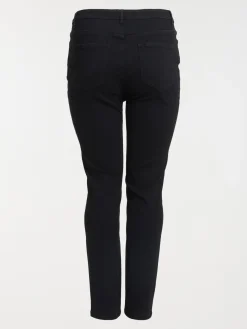 Jean slim noir grande taille femme