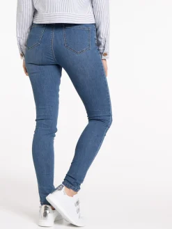 Jean stone taille haute skinny femme