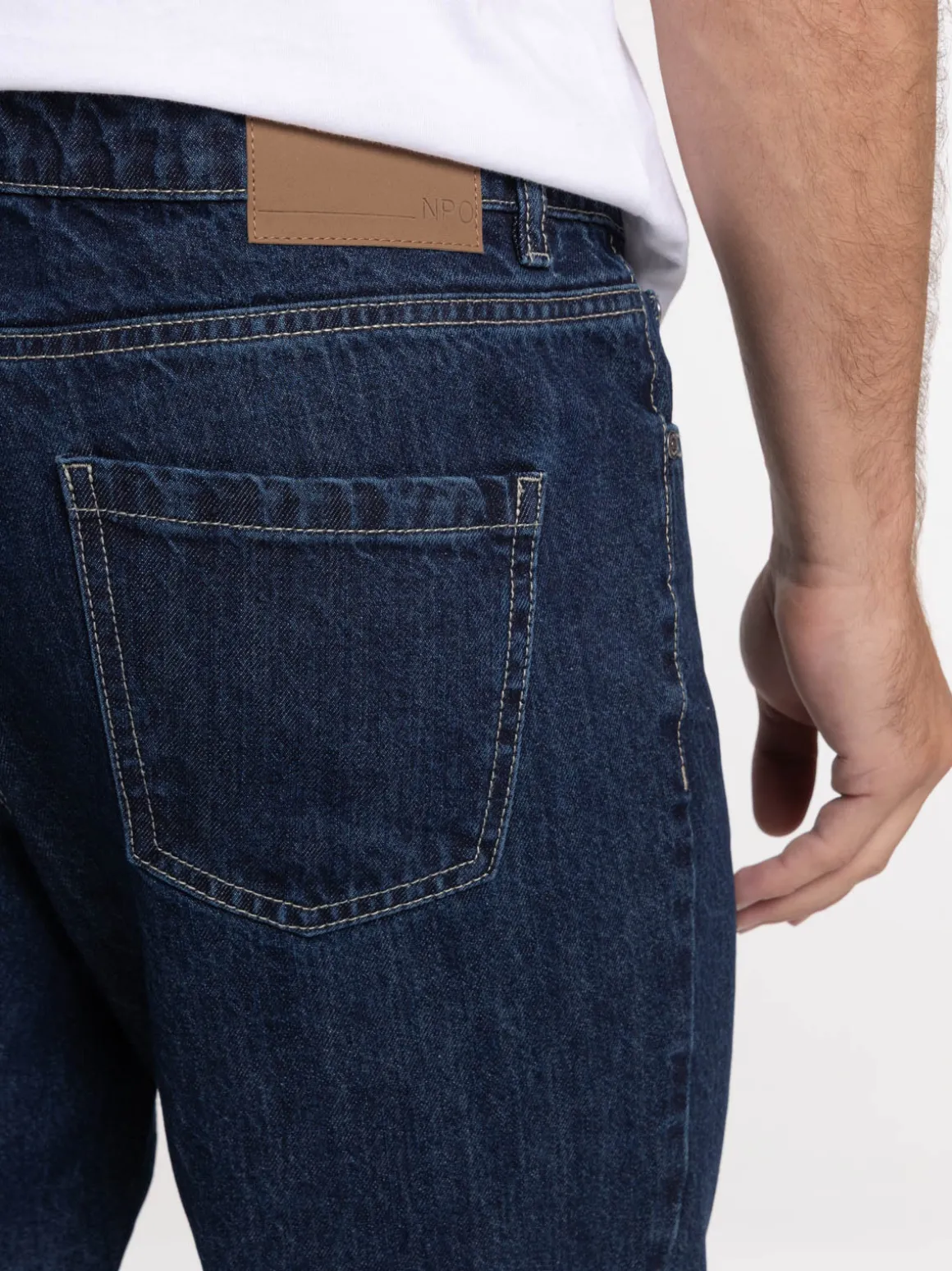 Jean straight brut 100% coton homme