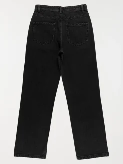 Jean straight fille noir (XXS-M)