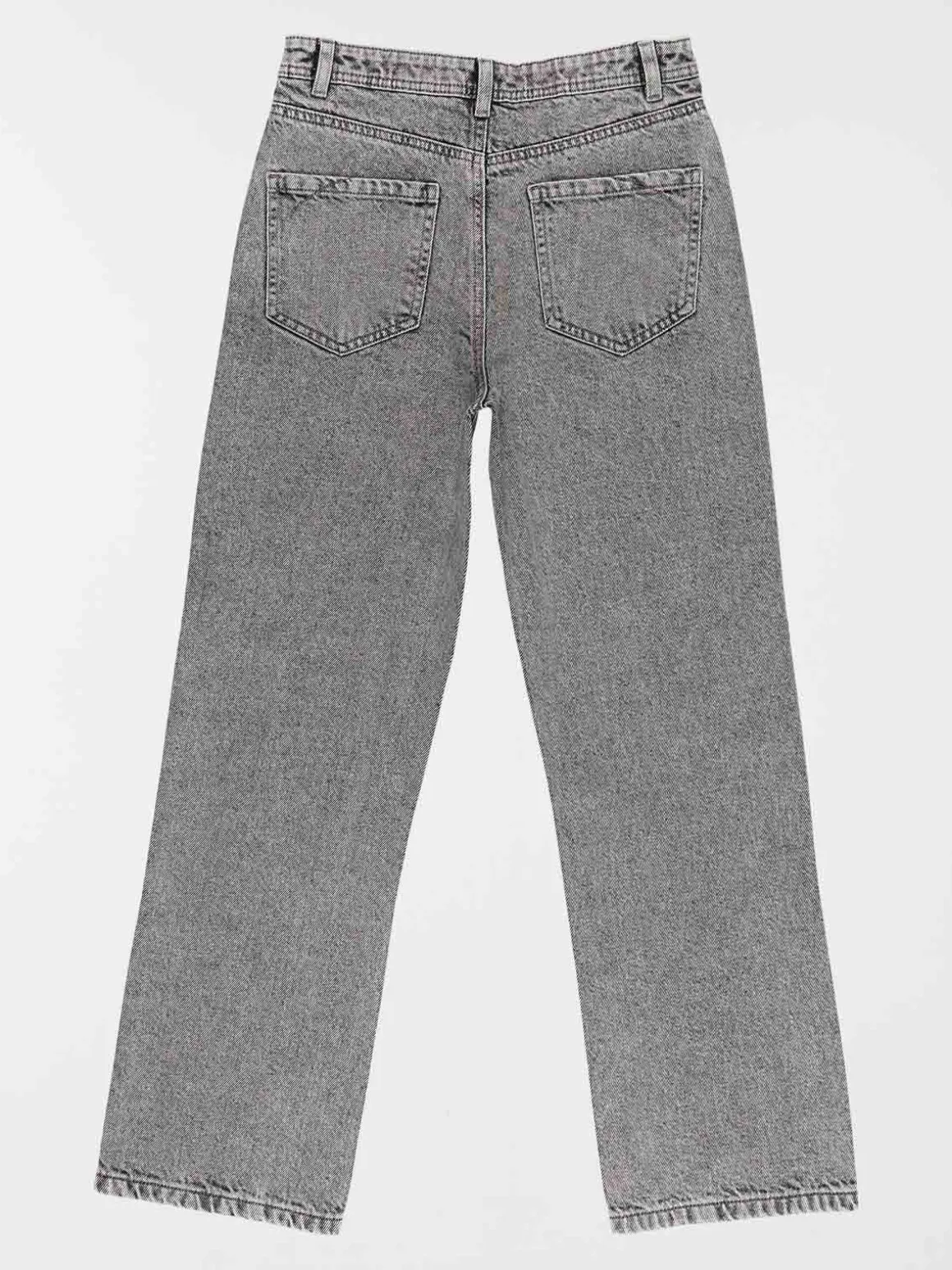 Jean straight gris neige fille (XXS-M)