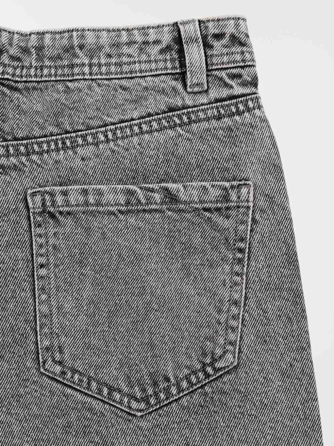 Jean straight gris neige fille (XXS-M)